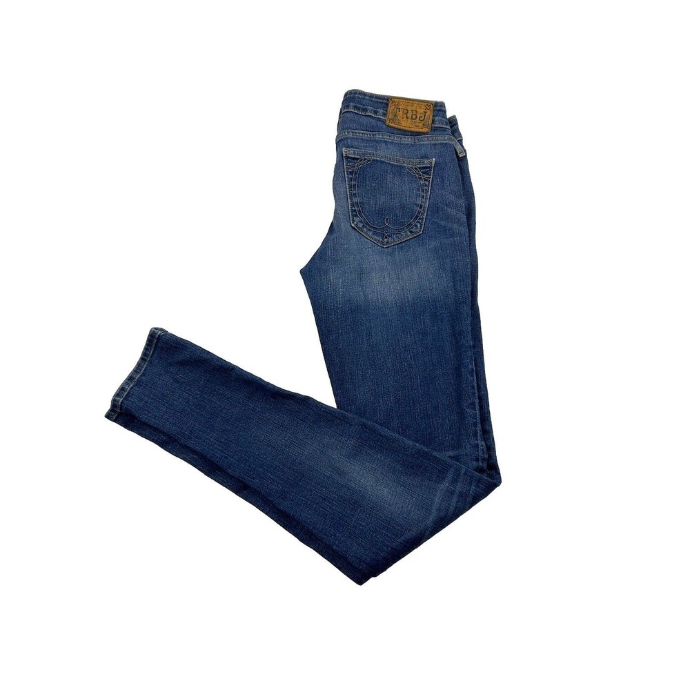 Vintage True Religion Jeans Womens 27 TRBJ 5 Pocket Made In USA Measures 28x32